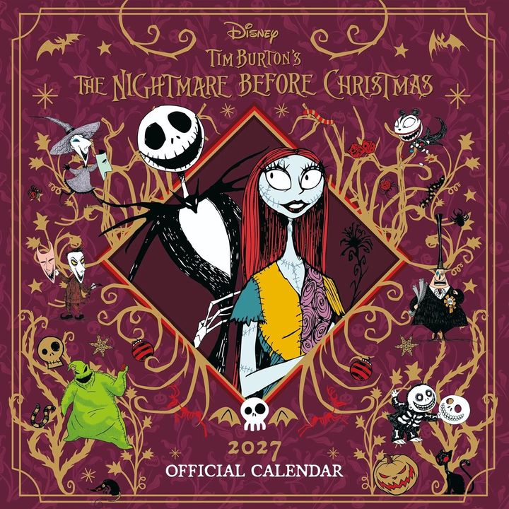 聖誕夜驚魂 THE NIGHTMARE BEFORE CHRISTMAS 2027 SQUARE CALENDAR（年曆） 封面