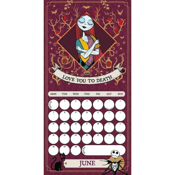 聖誕夜驚魂 THE NIGHTMARE BEFORE CHRISTMAS 2027 SQUARE CALENDAR（年曆） 內頁 1