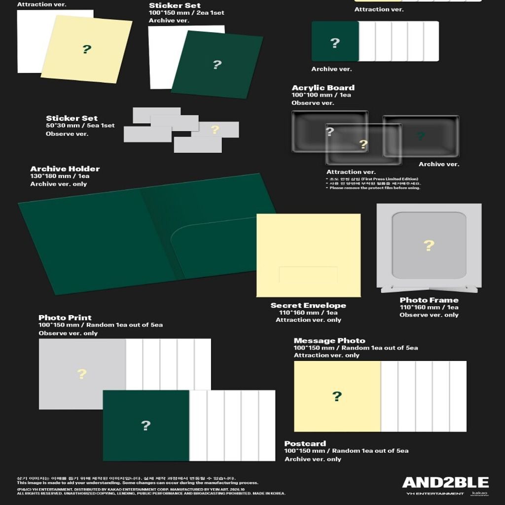 AND2BLE - 迷你二輯：SEQUENCE 02 : ATTRACTION【Photobook 版】（CD） 內頁 2