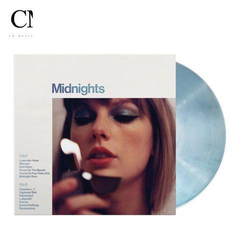 泰勒絲 Taylor Swift - Midnights【月長石藍彩膠】（黑膠唱片 LP）
