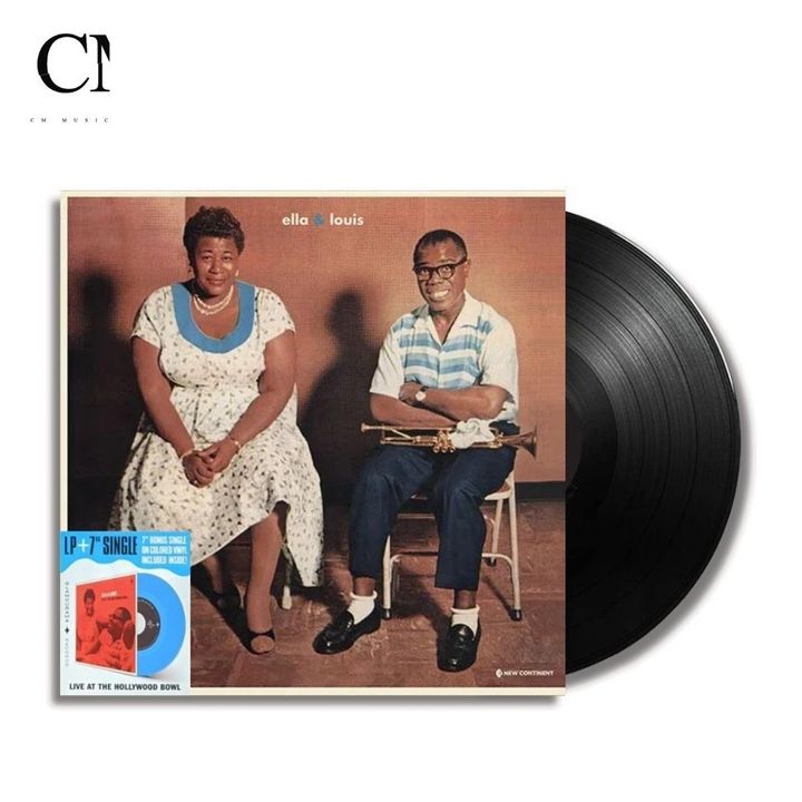 艾拉費茲傑拉與路易斯阿姆斯壯 Ella Fitzgerald ＆ Louis Armstrong - Ella ＆ Louis【加贈7吋藍色彩膠】（黑膠唱片 LP） 封面