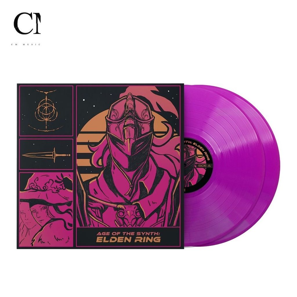 艾爾登法環 Age of the Synth: Elden Ring【霓虹紫色彩膠】（黑膠唱片 2LP） 封面