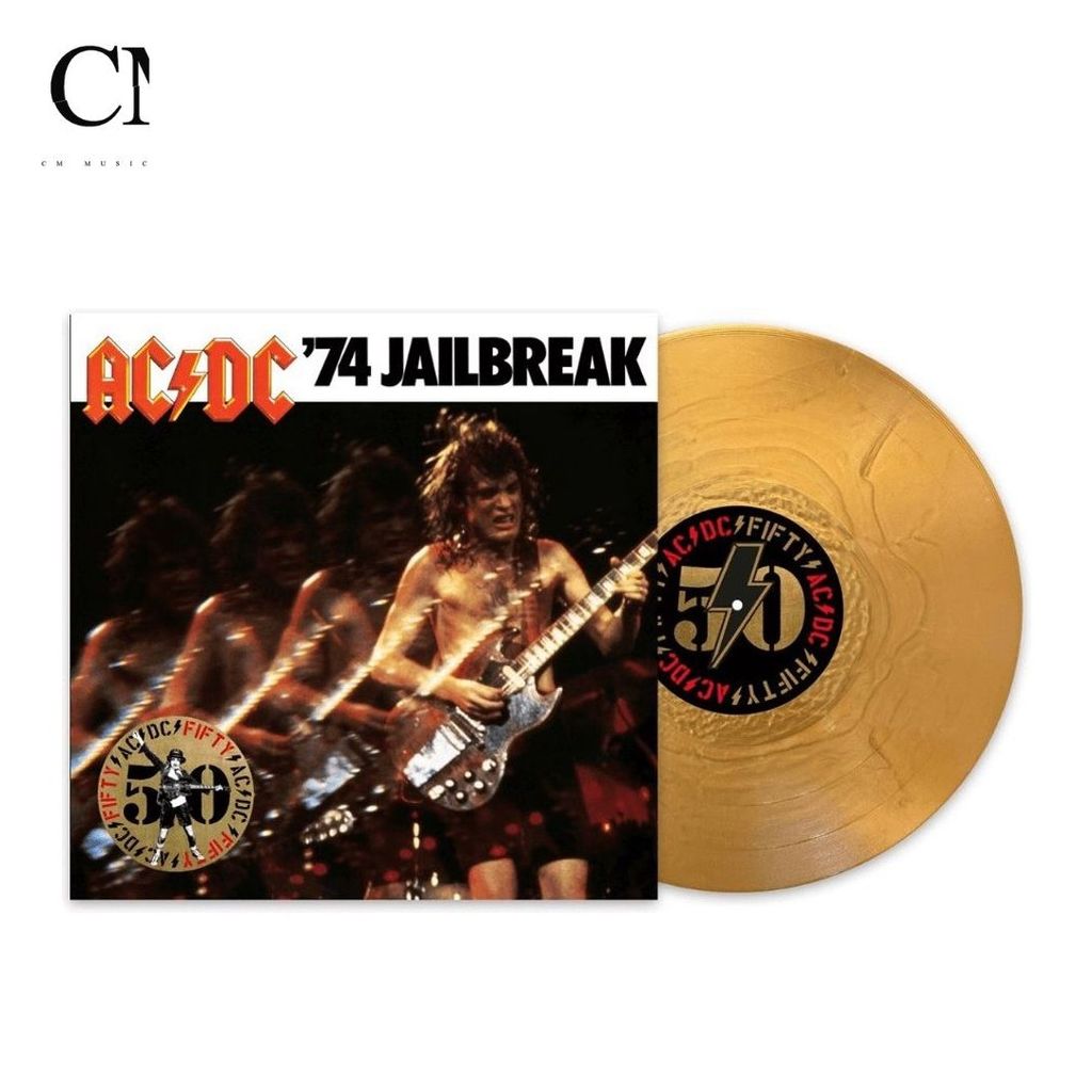 AC/DC - '74 Jailbreak【50周年紀念版｜金色彩膠】（黑膠唱片 LP） 封面