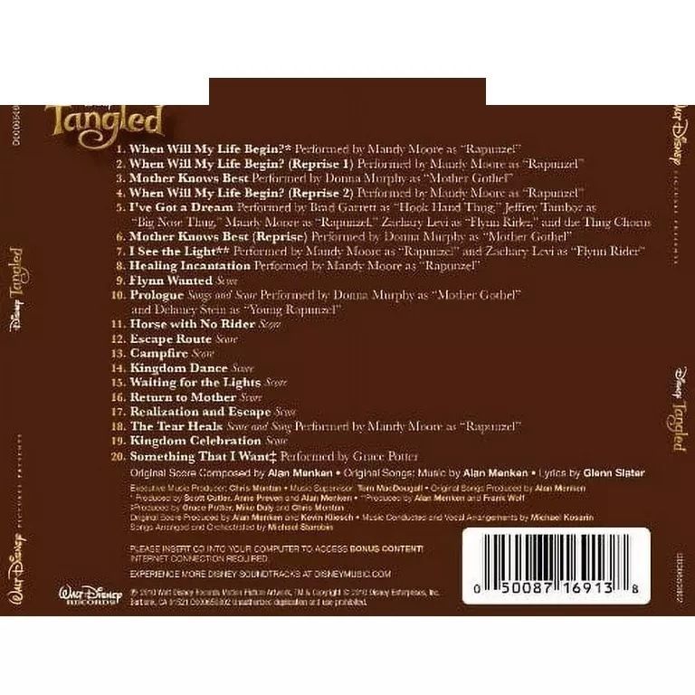 魔法奇緣 長髮公主 Tangled 原聲帶（CD） 內頁 2