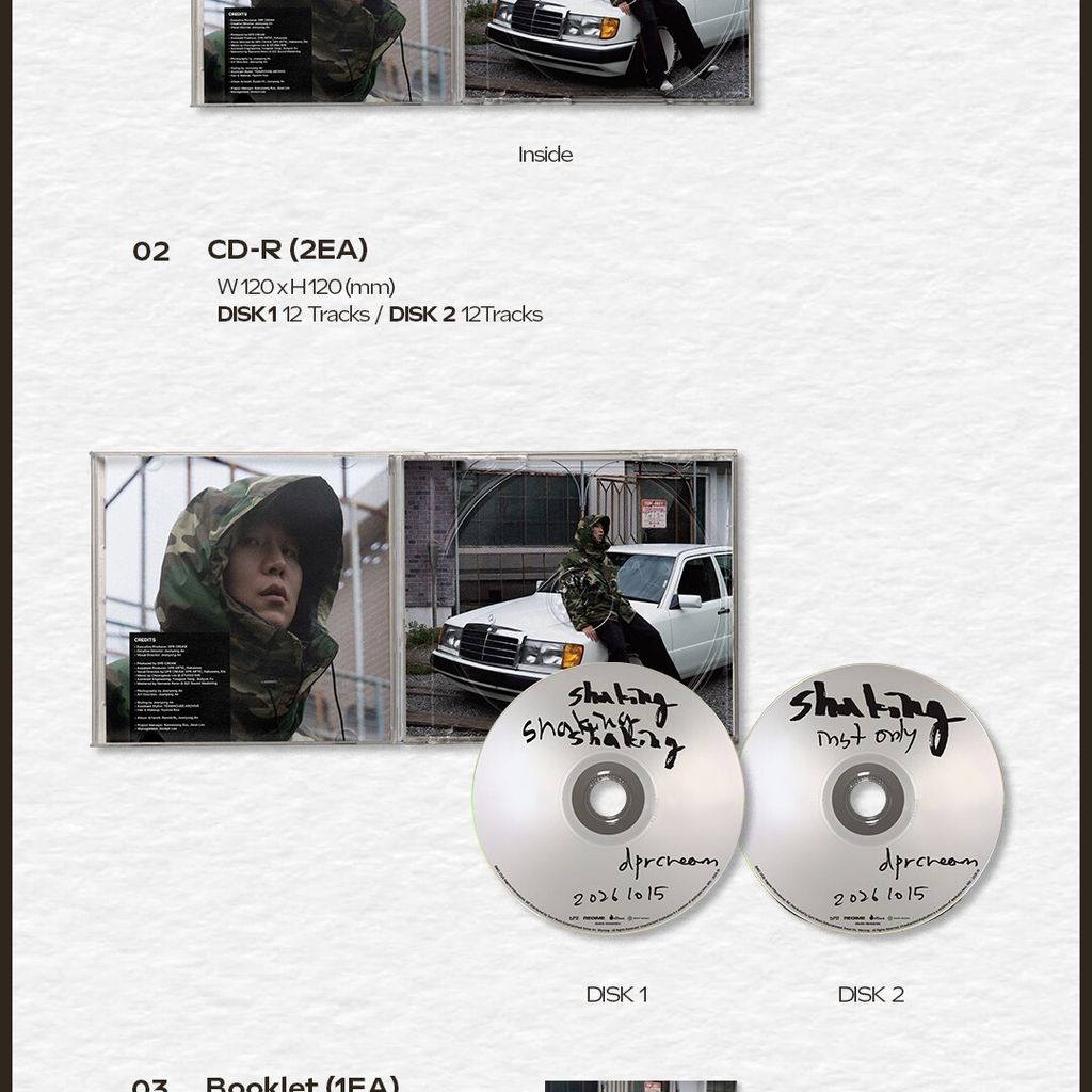 DPR CREAM - 正規二輯：shaking（2CD） 內頁 2