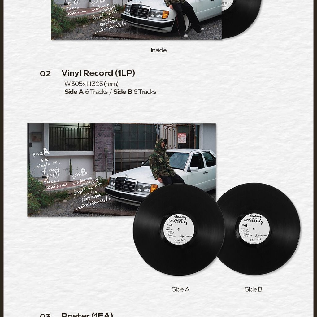 DPR CREAM - 正規二輯：shaking 【限量】（黑膠唱片 2LP） 內頁 2
