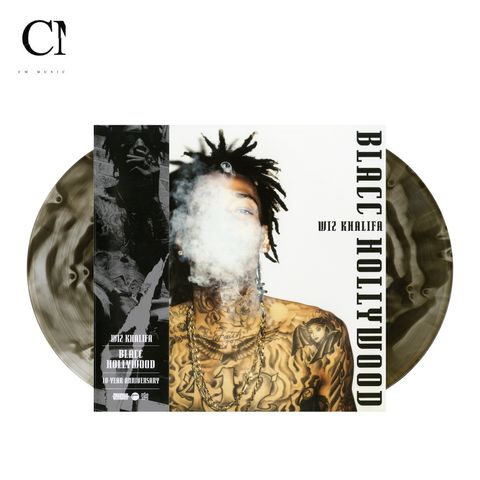 Wiz Khalifa - Blacc Hollywood【10 週年紀念版｜黑白混色彩膠】（黑膠唱片 2LP）