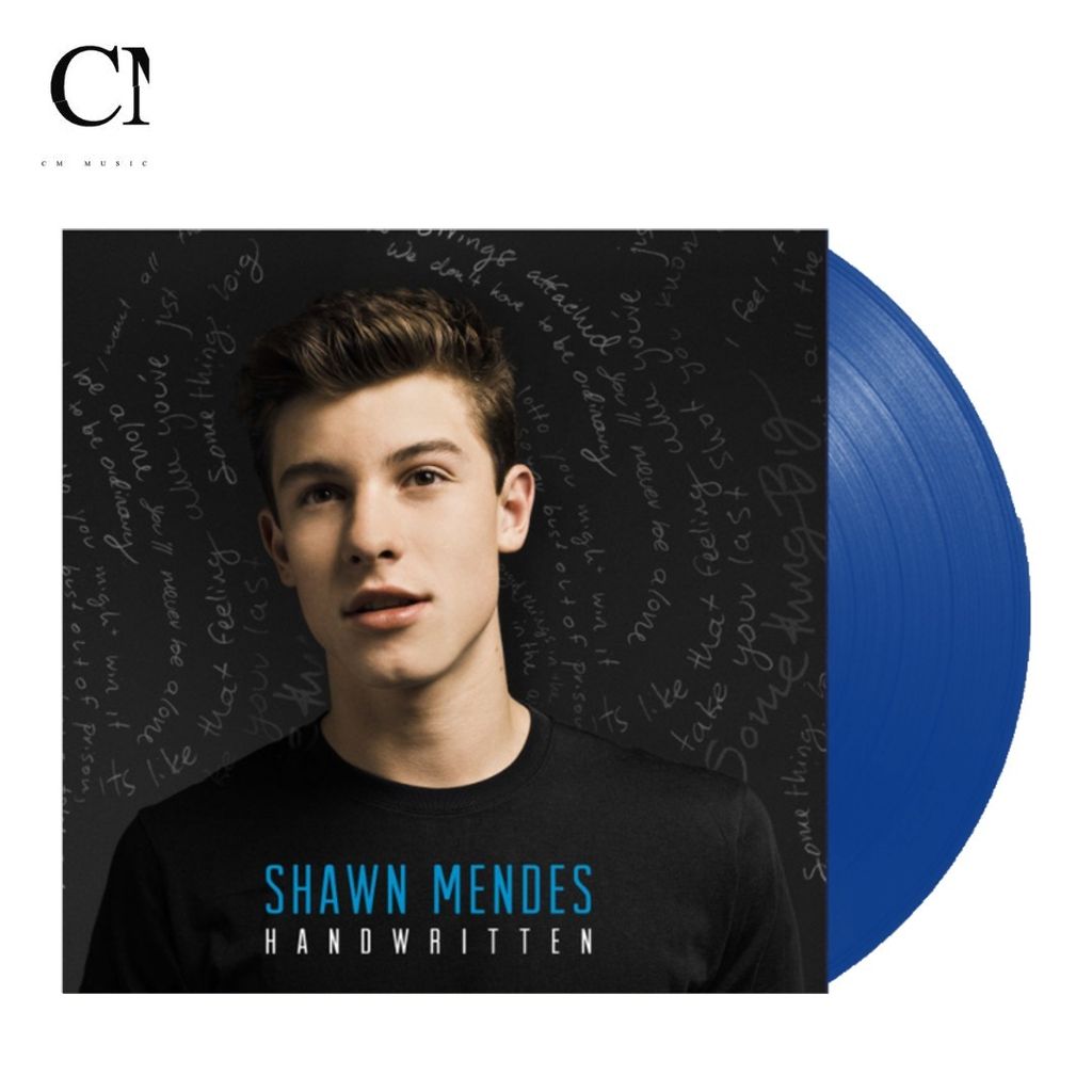 尚恩曼德斯 Shawn Mendes - Handwritten 【藍色彩膠】（黑膠唱片 LP） 封面