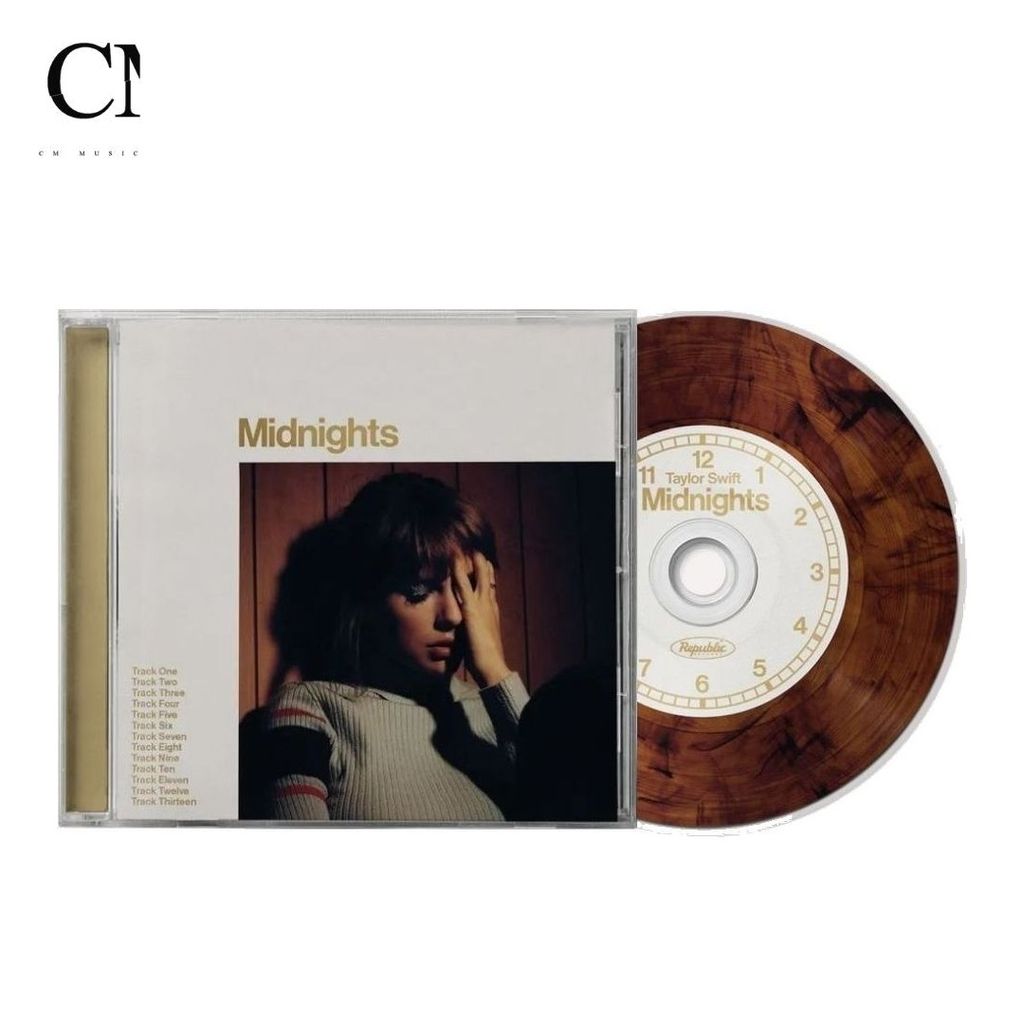泰勒絲 Taylor Swift - Midnights 午夜【桃花木色版 Mahogany Edition】（CD） 封面