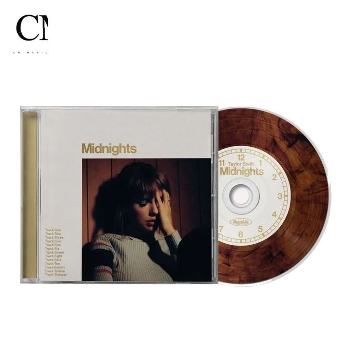 泰勒絲 Taylor Swift - Midnights 午夜【桃花木色版 Mahogany Edition】（CD） 封面
