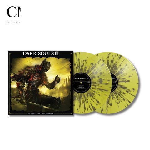 黑暗靈魂 3 Dark Souls III 遊戲原聲帶【LITA 獨家｜透明黃底金色潑墨彩膠】（黑膠唱片 2LP）