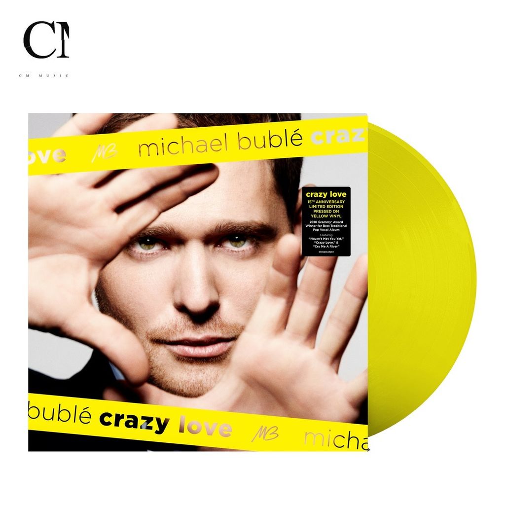 麥可布雷 Michael Bublé - Crazy Love【15 週年紀念版｜黃色彩膠】（黑膠唱片 LP） 封面