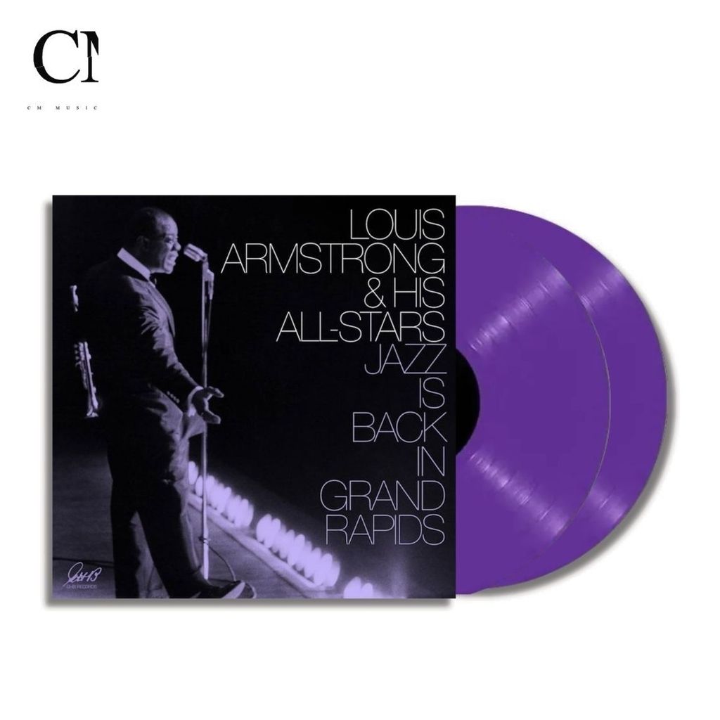路易斯阿姆斯壯 Louis Armstrong - Jazz Is Back in Grand Rapids【紫色彩膠】（黑膠唱片 2LP） 封面