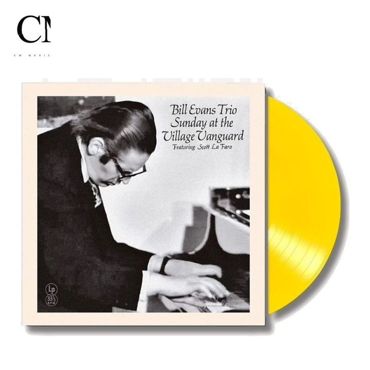 比爾艾文斯 The Bill Evans Trio - Sunday At The Village Vanguard【黃色彩膠】（黑膠唱片 LP） 封面