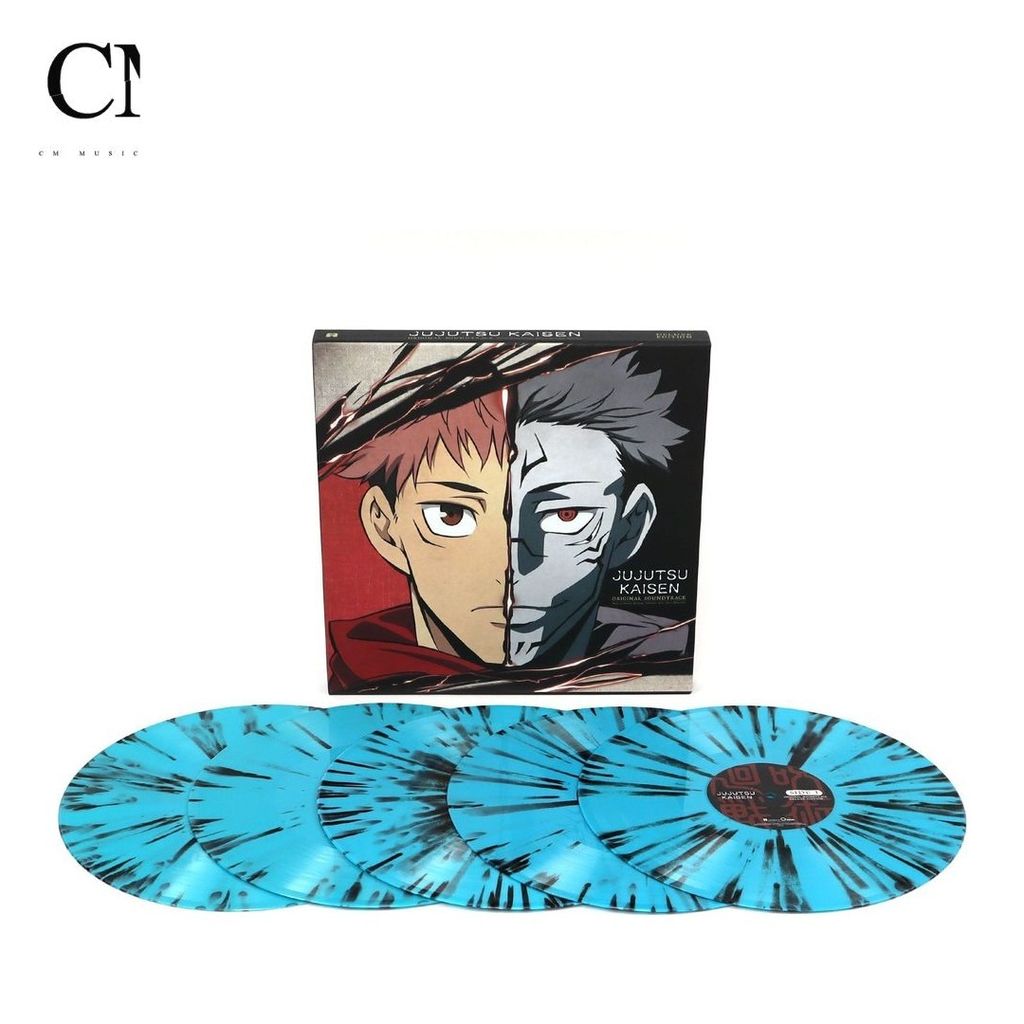 咒術迴戰 Jujutsu Kaisen 第一季原聲帶【限量潑漆藍色彩膠】（黑膠唱片 5LP） 封面
