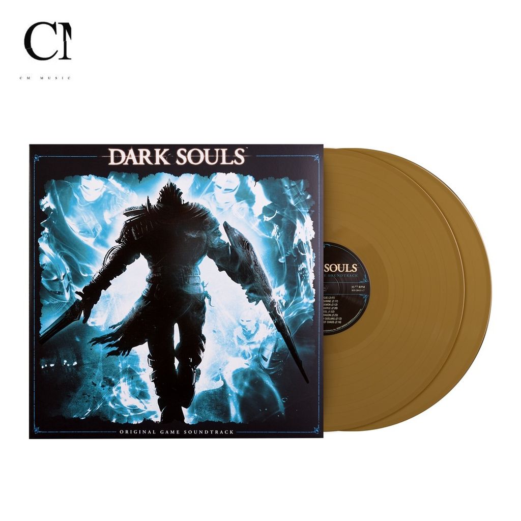 黑暗靈魂 Dark Souls 遊戲原聲帶【全球限量 300 張｜金色彩膠】（黑膠唱片 2LP） 封面