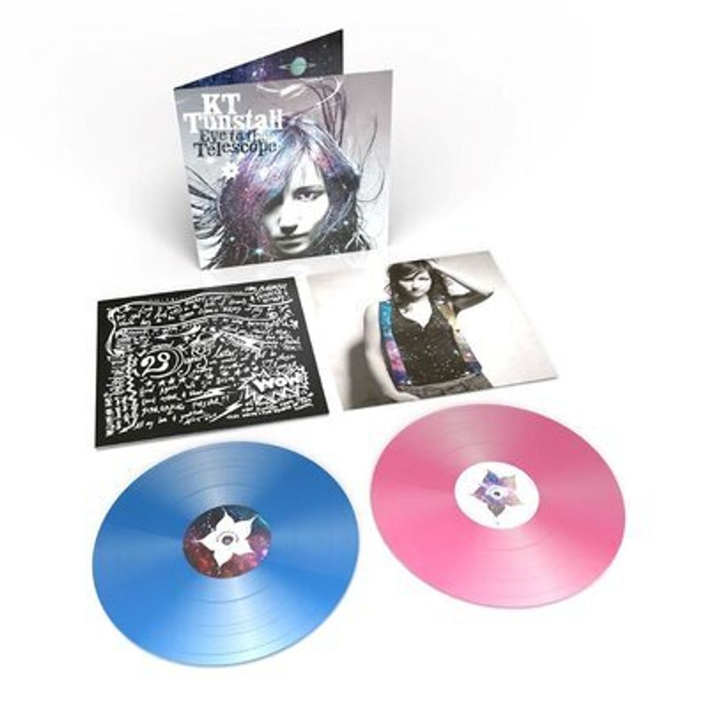 凱蒂彤絲朵 KT Tunstall - Eye to the Telescope: Stargazer Edition【20週年紀念版｜藍粉彩膠｜《穿著Prada的惡魔》片頭曲】（黑膠唱片 2LP） 封面