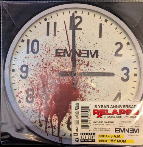 阿姆 Eminem - 3 a.m. / My Mom【《Relapse》15週年紀念單曲】（黑膠唱片 LP）