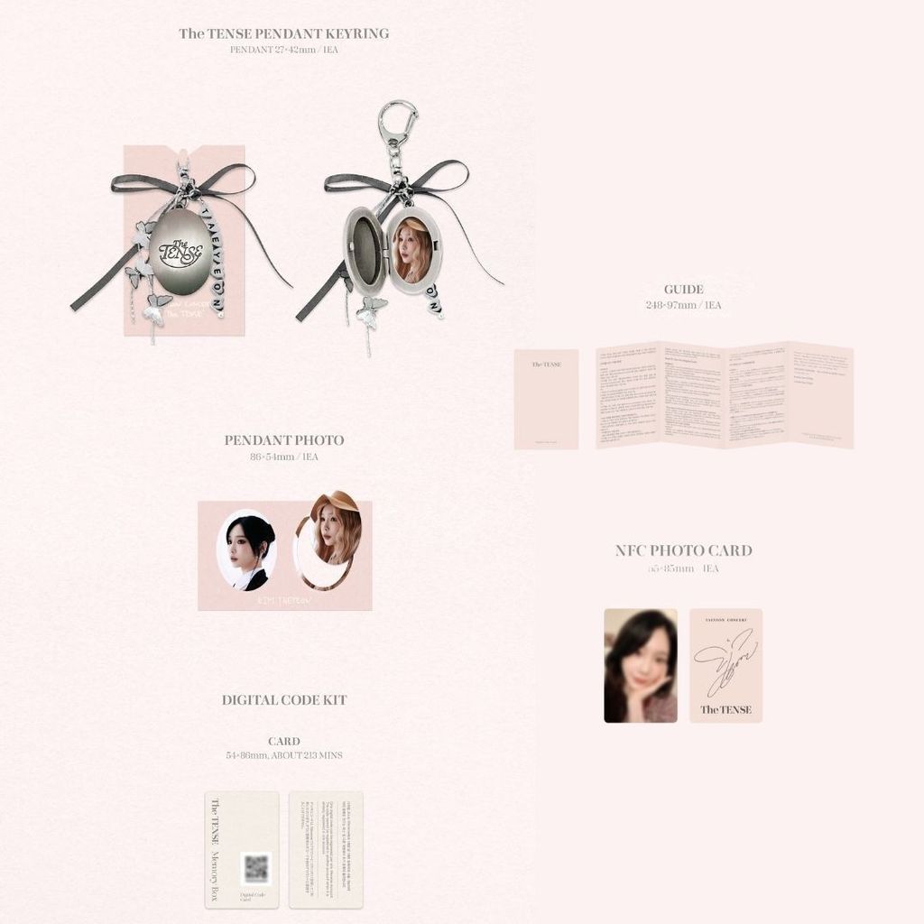 【限時補貨預購】太妍 TAEYEON（少女時代） - 演唱會盒裝紀念：THE TENSE 【Digital Code】（數位專輯） 內頁 1