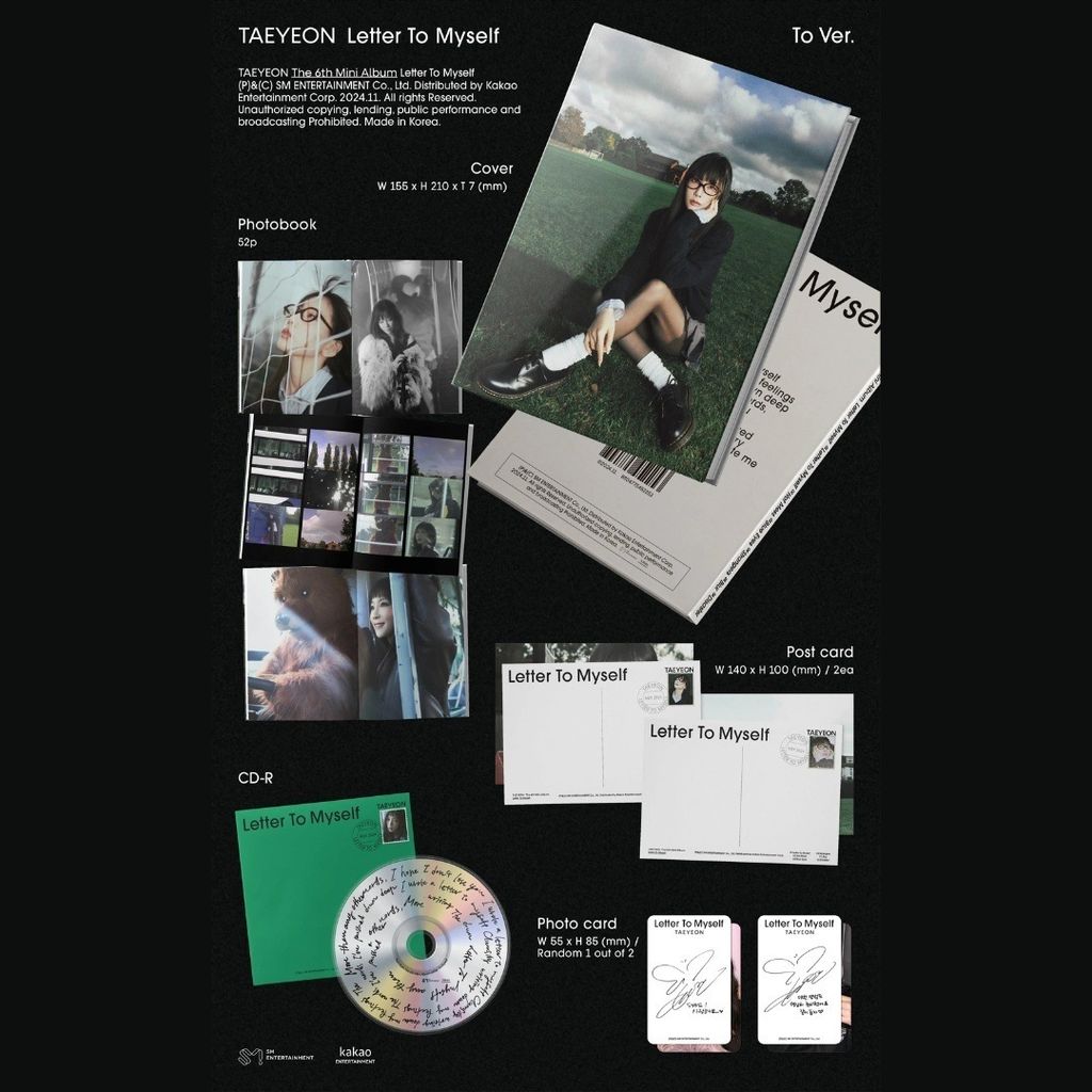 太妍 TAEYEON (少女時代) - 迷你六輯: Letter To Myself（To 版｜CD） 內頁 2