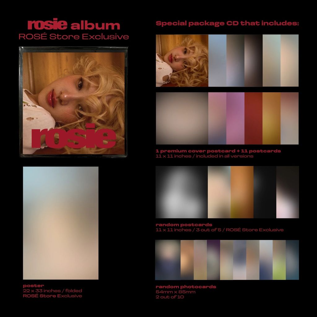 朴彩英 Rosé (BLACKPINK) - 首張專輯: Rosie（Rosé官網限定版｜CD） 內頁 2