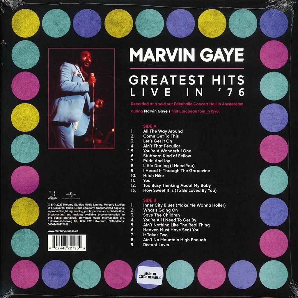 [活動商品｜請在粉專留言才可下單] 馬文蓋伊 Marvin Gaye - Greatest Hits Live In 76（Live 售完絕版｜黑膠唱片 LP） 內頁 2