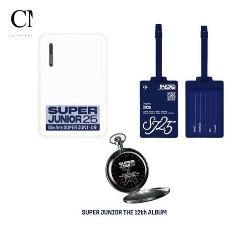 SUPER JUNIOR - 正規十二輯: SUPER JUNIOR25 【行動電源｜行李吊牌｜懷錶｜MD】（官方周邊）