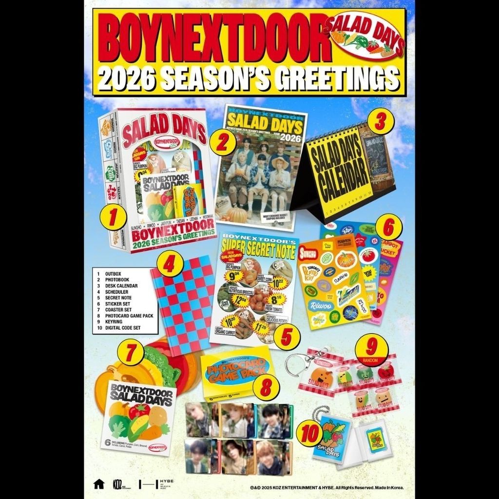 BOYNEXTDOOR - 2026 Season Greetings 【2026 年曆】（官方周邊） 內頁 1