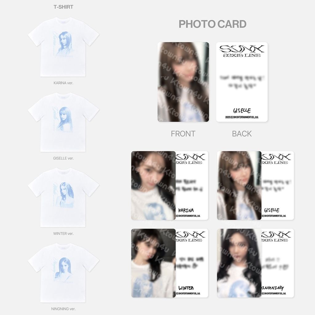 aespa - aeXIS LINE 2025 LIVE TOUR 演唱會【T-Shirt】（官方周邊） 內頁 1