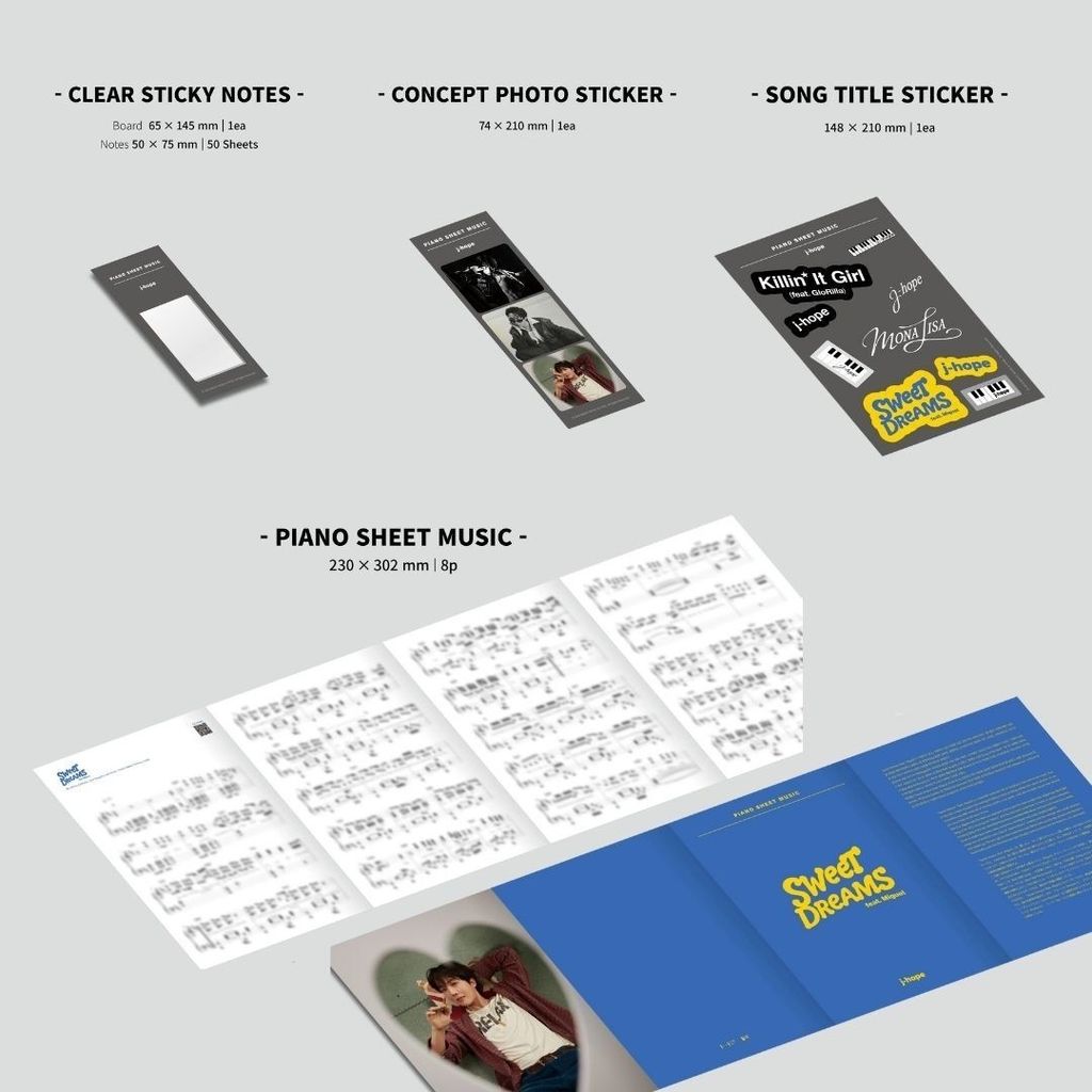 J-Hope（BTS）- Piano Sheet Music Package【鋼琴譜】（官方周邊） 內頁 1