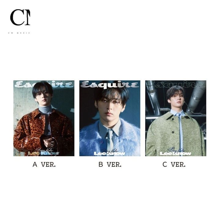 ESQUIRE 2025 8月號 封面人物：李旻浩 Lee Know【Stray Kids】（韓國雜誌） 封面
