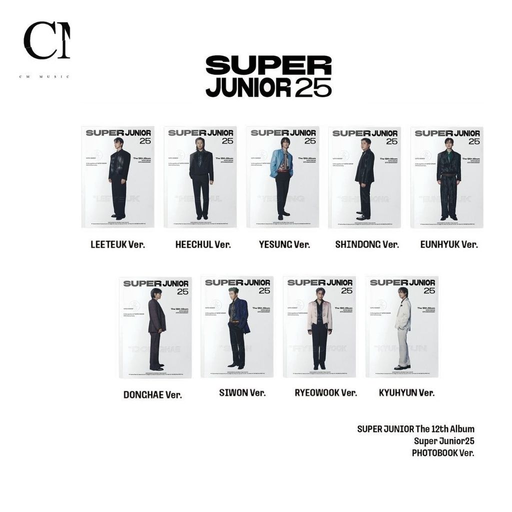 Super Junior - 正規十二輯: SUPER JUNIOR25【Photobook版】（CD） 封面