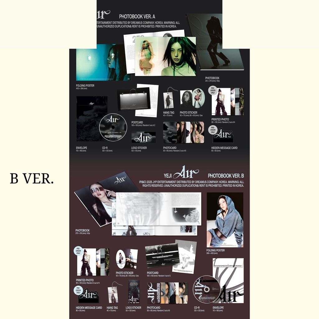 禮志 YEJI (ITZY) - 首張專輯: Air（CD｜數位專輯） 內頁 1