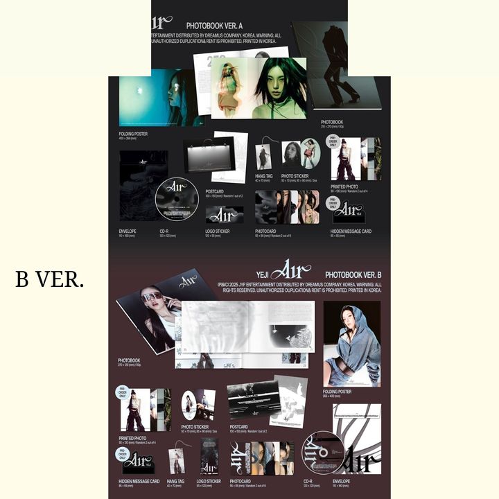 禮志 YEJI (ITZY) - 首張專輯: Air（CD｜數位專輯） 內頁 1