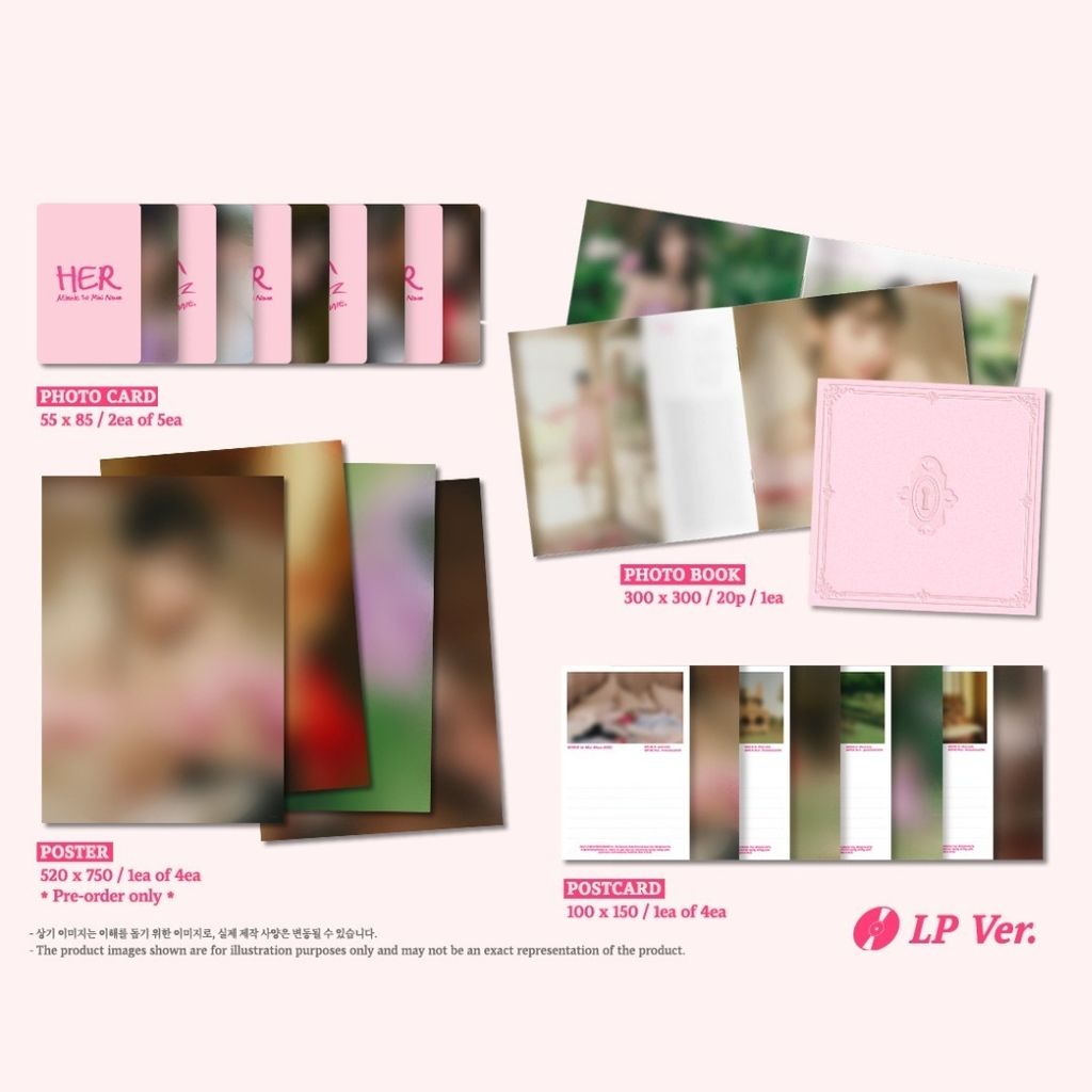 米妮 MINNIE ((G)I-DLE) - 迷你一輯: Her（粉色彩膠｜黑膠唱片 LP） 內頁 2