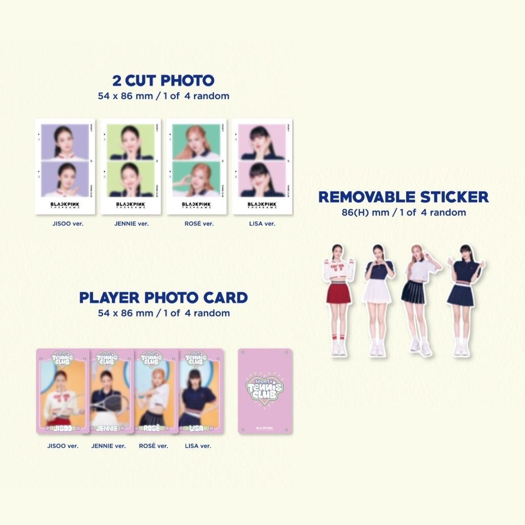 BLACKPINK - The Game Photocard Collection: Sporty BLACKPINK ( 周邊｜遊戲卡 ) 內頁 2