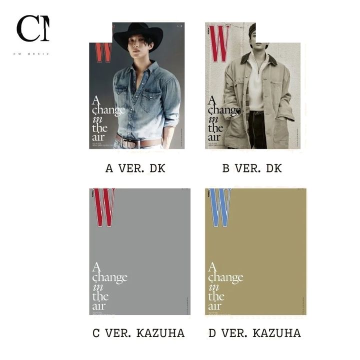 W 2026 封面人物：Kazuha / DK【LE SSERAFIM / SEVENTEEN】（韓國雜誌） 封面