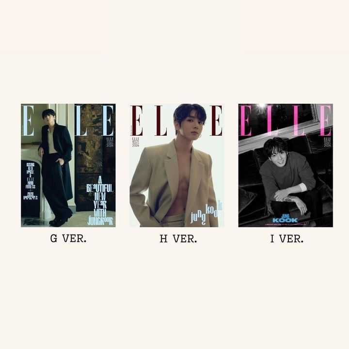 ELLE 2026 1月號封面人物：田征國 JUNG KOOK 【BTS】（韓國雜誌） 內頁 1