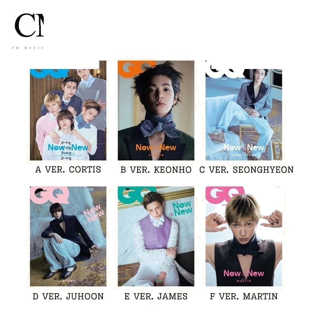 GQ 2026 1月號封面人物：Cortis 【6個版本】（韓國雜誌） 封面