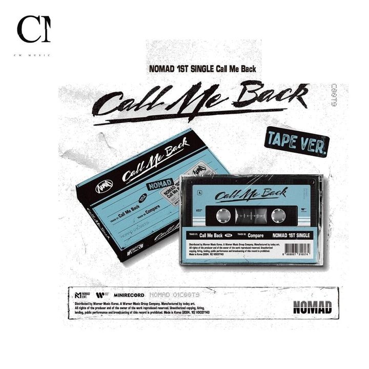 NOMAD - 單曲一輯: Call Me Back（卡帶） 封面