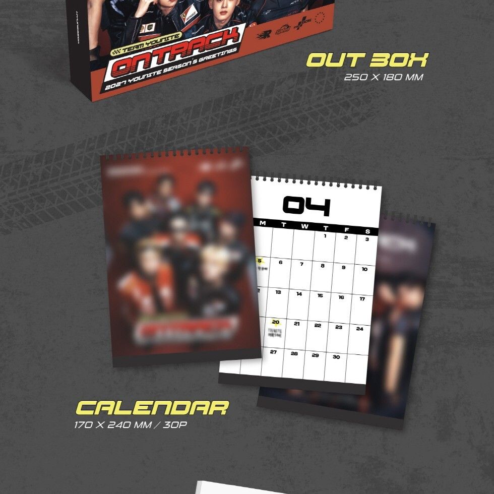YOUNITE - 2027 SEASON'S GREETINGS【TEAM YOUNITE: ON TRACK】（年曆） 內頁 2