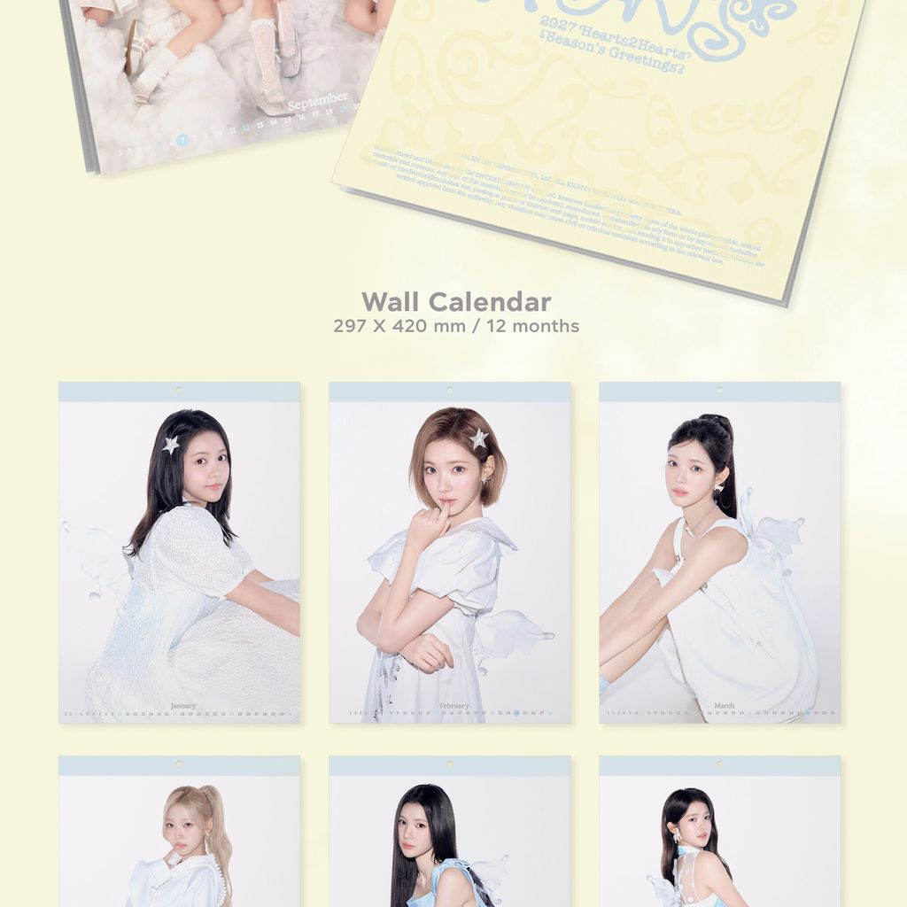 Hearts2Hearts - 2027 WALL CALENDAR【掛曆】（年曆） 內頁 2