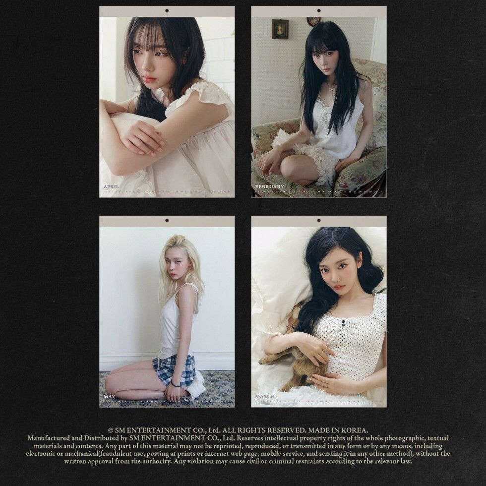 aespa - 2027 WALL CALENDAR【掛曆】（年曆） 內頁 2