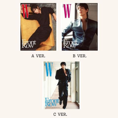 W KOREA 2026 11月號封面人物：朴寶劍 Park Bo-gum／寧藝卓 Ningning（aespa）／李旻浩 Lee Know（Stray Kids）（韓國雜誌）