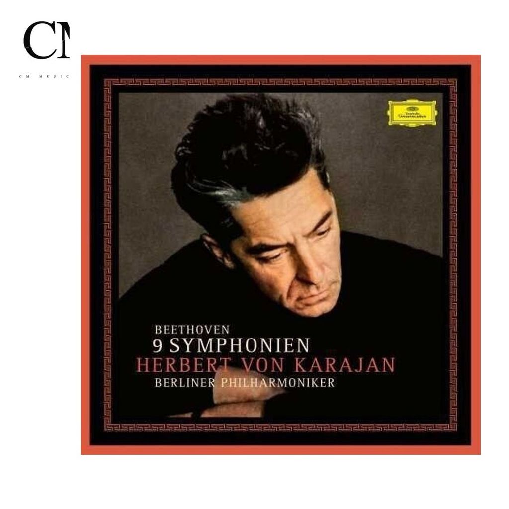 卡拉揚 Herbert von Karajan & 柏林愛樂 - Beethoven: 9 Symphonien【盒裝】（黑膠唱片 8LP） 封面