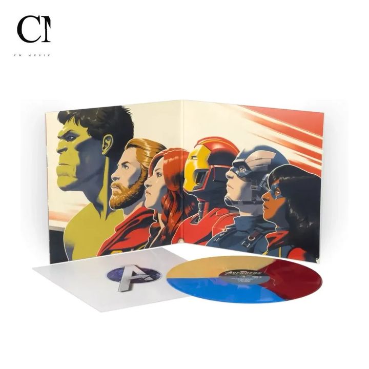 漫威復仇者聯盟 遊戲原聲帶 Marvel's Avengers【黃藍紅彩膠】（黑膠唱片 LP） 封面