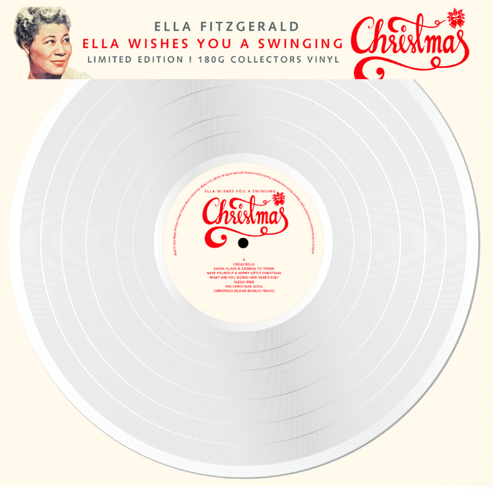 艾拉費茲傑拉 Ella Fitzgerald - Ella Wishes You A Swinging Christmas【日盤｜白色彩膠】（黑膠唱片 LP） 封面