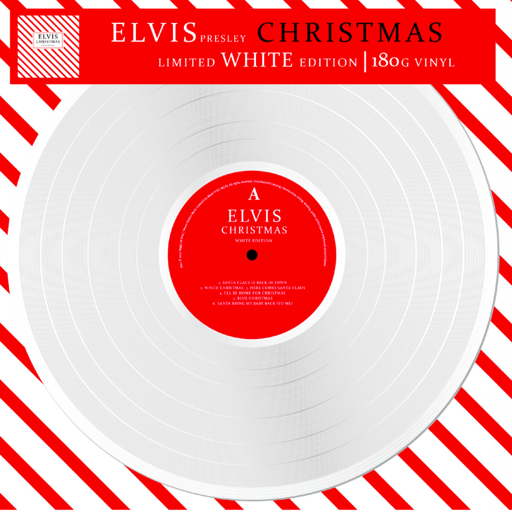 貓王 Elvis Presley - Elvis' Christmas Album【日盤｜白色彩膠】（黑膠唱片 LP） 封面