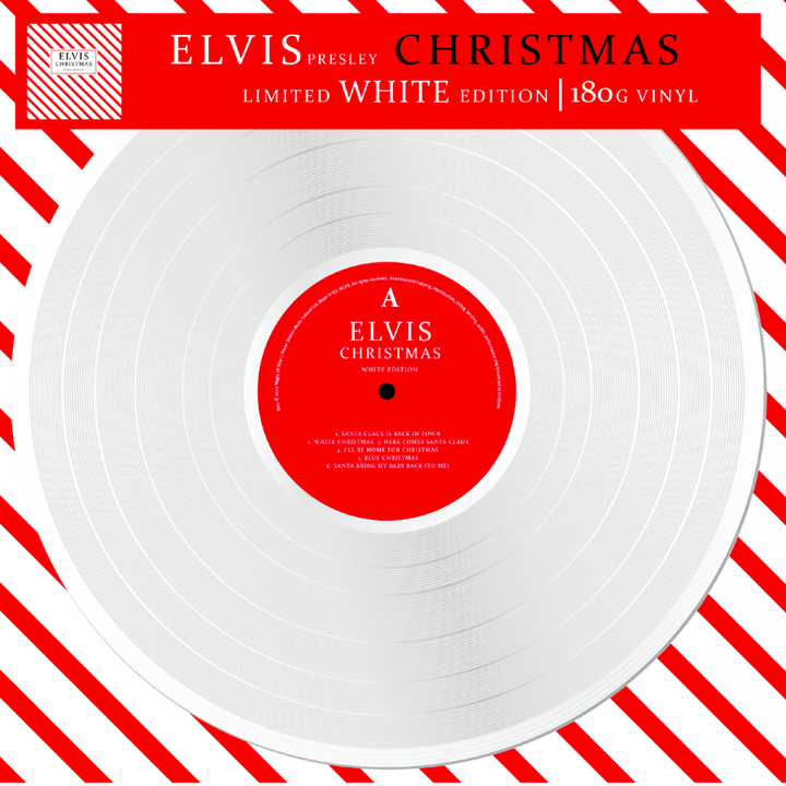 貓王 Elvis Presley - Elvis' Christmas Album【日盤｜白色彩膠】（黑膠唱片 LP） 封面