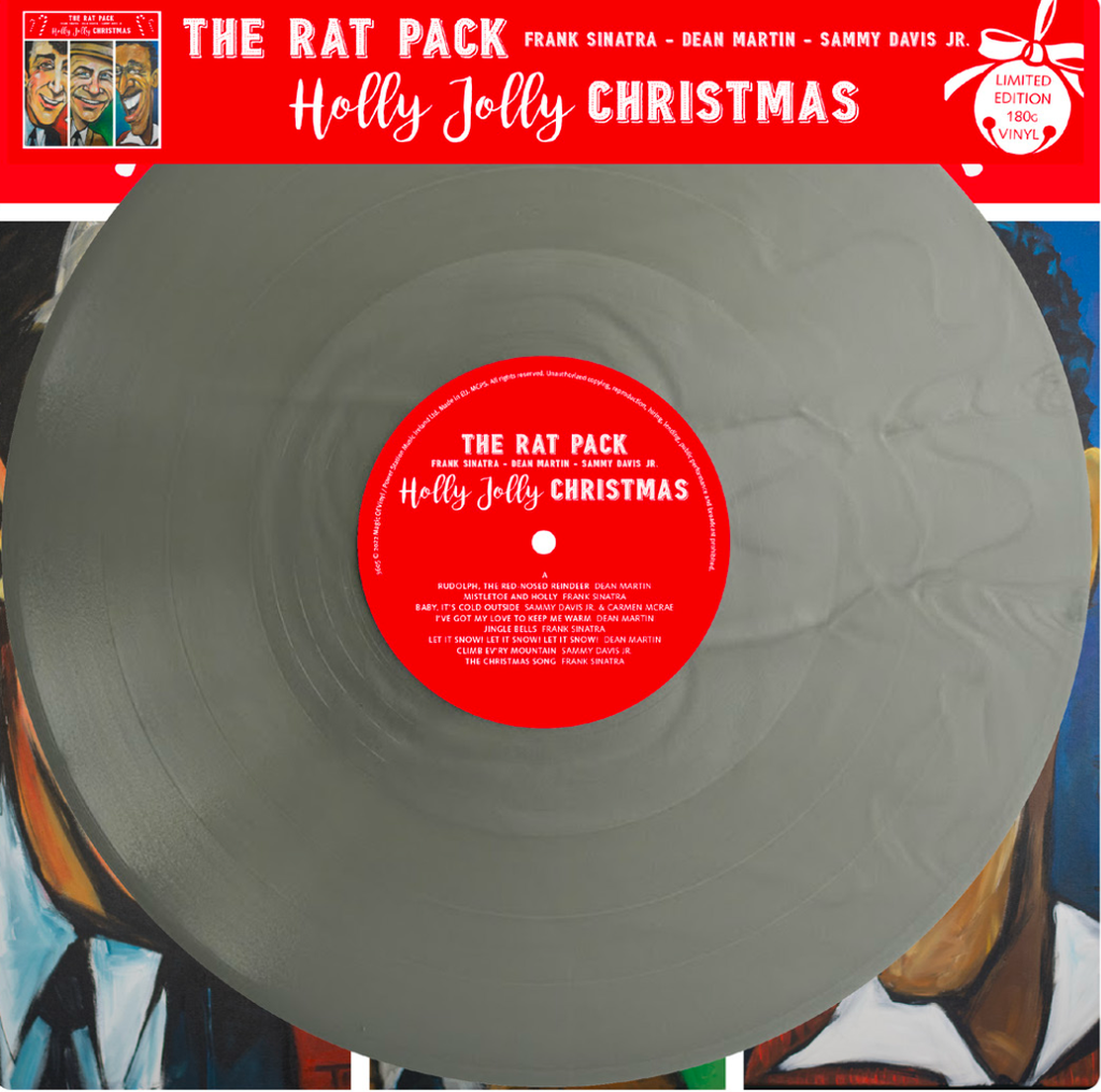 The Rat Pack - Holly Jolly Christmas【日盤｜銀色彩膠】（黑膠唱片 LP） 封面